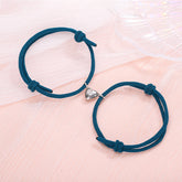 Einfache Legierung Liebe Magnete ziehen Paar Armbänder